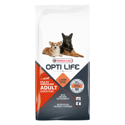 Visuel 1 du produit Versele Laga Croquettes Chien Adult Digestion Medium & Maxi Opti Life - 2,5 kg