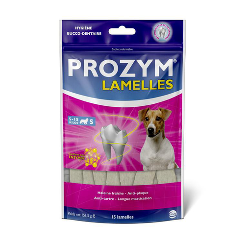 Visuel 1 du produit Friandises Chien – Prozym Lamelles dentaires x15 – taille S