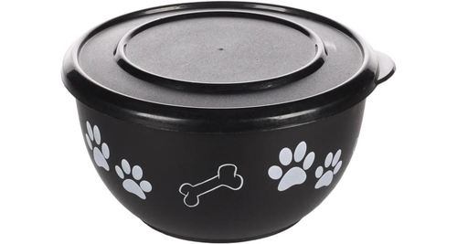 Visuel 1 du produit Gamelle Chien - Flamingo Ecuelle avec couvercle Kena Noir - Ø 15 cm