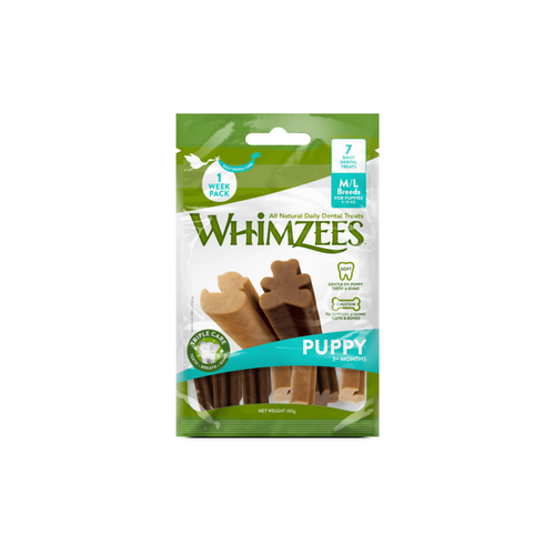Visuel 1 du produit Friandises Chien - Whimzees Puppy M/L - 7 friandises