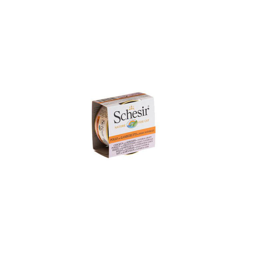 Visuel 1 du produit Boîte Chat- Schesir® Pâtée au Poulet et Crevettes en Sauce -  70g