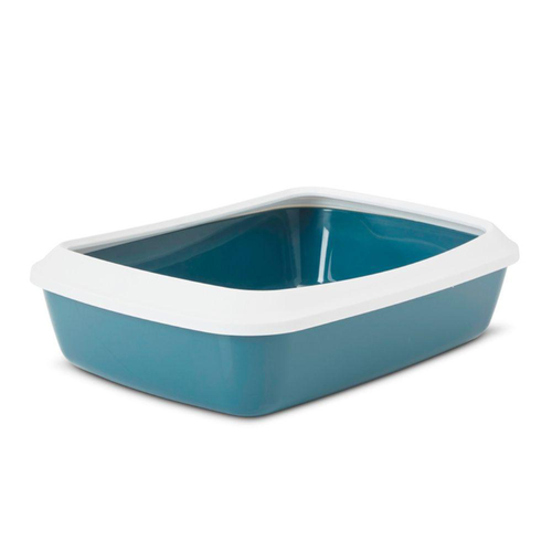 Visuel 1 du produit Hygiène Chat – Savic Bac à litière Iriz 50 Nordic bleu – 50 x 37 x 14 cm