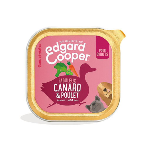 Visuel 1 du produit Edgard & Cooper Aliments Humides Chiot Canard Poulet Sans Céréales - 150 g