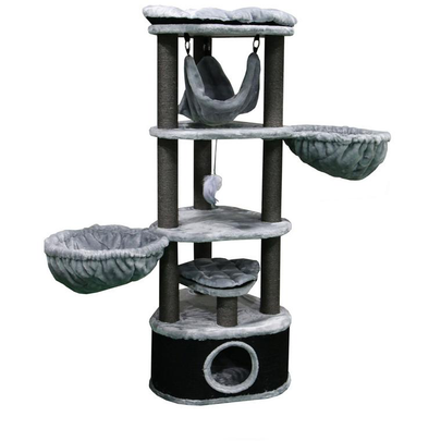 Meilleurs prix pour PETREBELS-Petrebels Arbre à Chat Catharina 160 Gris - 60 x 60 x 160 cm