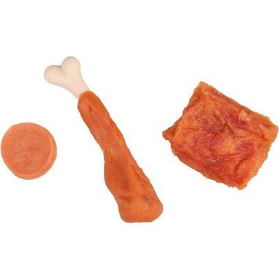 Comparer les prix de Friandises Chien - Flamingo Mix de poulet - 170 gr