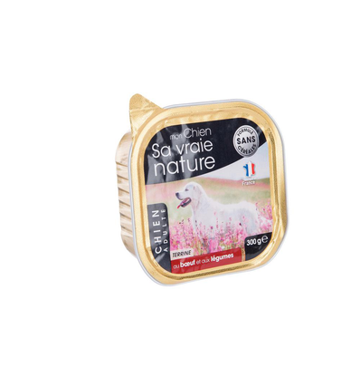 Comparer les prix de Boîte Chien - Sa vraie nature® Terrine Bœuf et Légumes - 300 g
