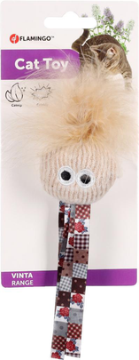 Meilleurs prix pour Jouet Chat - Flamingo Jouet Vinta Visage Beige - 22 x 8 x 2,5 cm