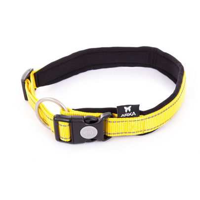 Collier Neo+ jaune pour chien 2,5x55/60 cm