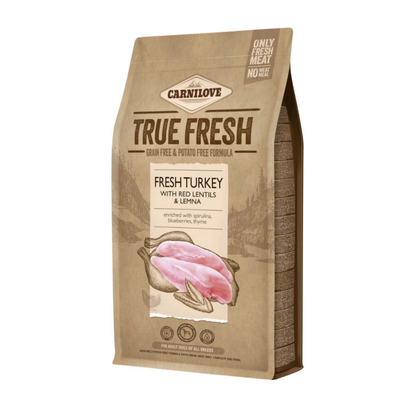 Meilleurs prix pour Croquettes Chien Sans Céréales – Carnilove True Fresh Dinde - 1,4 kg