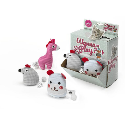 Comparer les prix de Jouet Chat – Wanna Play Animal Catnip x1 – 8 x 6 cm - modèle aléatoire