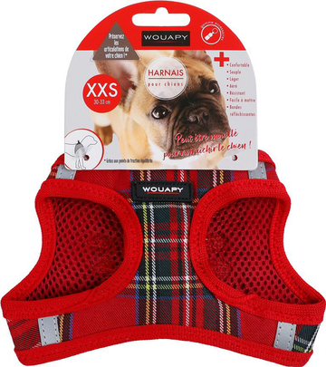 Comparer les prix de WOUAPY-Wouapy Harnais Chien Soft Écossais Multicolore XXS - 30-33 cm