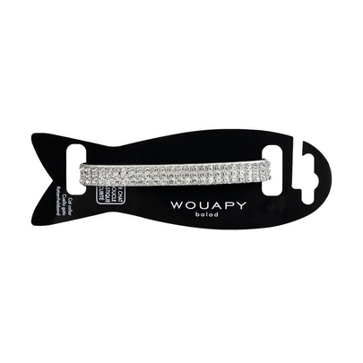 Comparer les prix de Collier Chat - Wouapy Collier Diam's Argent - 30 x 1 cm