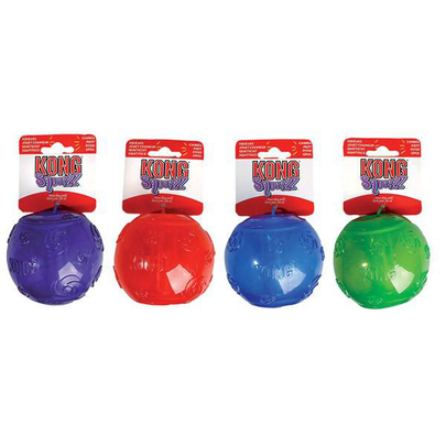 Comparer les prix de Jouet Chien - Kong Squeezz Ball - M - coloris aléatoire