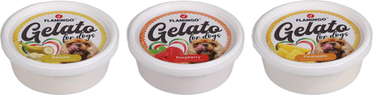Meilleurs prix pour FLAMINGO-Flamingo Friandise Chien Crème glacée Ananas / Banane ou Framboise - 40 gr Vendu à l'unité, livré aléatoirement