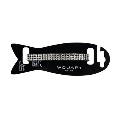 Meilleurs prix pour Collier Chat - Wouapy Collier Diam's Noir - 30 x 1 cm
