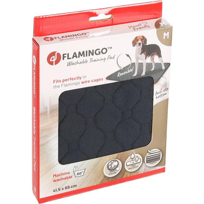 Comparer les prix de Éducation Chien - Flamingo Tapis d'entraînement lavable Patsy Taille M Gris - 69 x 41