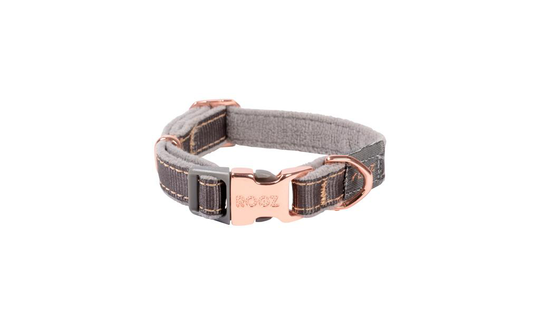 Comparer les prix de Collier Chien - Rogz Dove Gris et Rose  - 16/22 cm