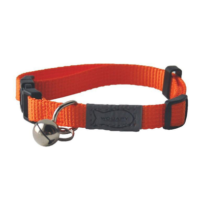 Meilleurs prix pour Collier pour chat orange en nylon Basic Line Wouapy – Taille unique