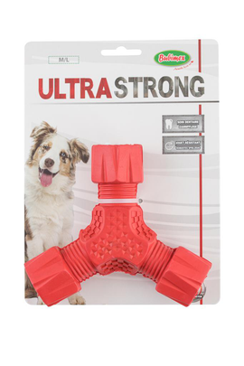 Comparer les prix de Jouet Chien - Bubimex Ultra strong Rouge - 9 x 9 x 4,5 cm