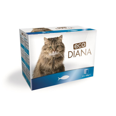Barquette Chat – Eco Diana Poisson 12 x 100 gr