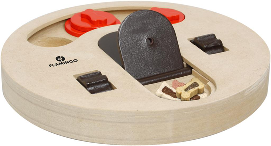 Comparer les prix de Jouet Chien - Flamingo stimulateur cérébral en bois Helios - Ø23 cm