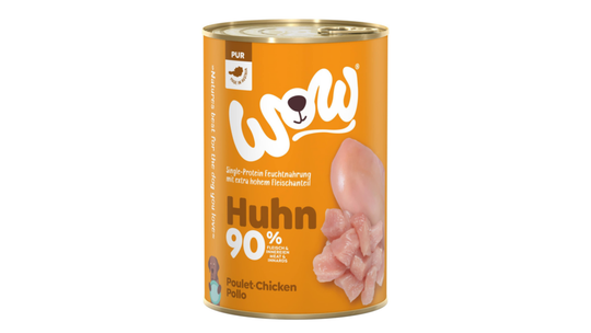 Comparer les prix de Boîtes Chien – Wow Poulet Pur – 400 gr