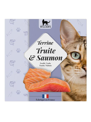 Meilleurs prix pour William’s Terrine chat Truite et saumon - 80 gr