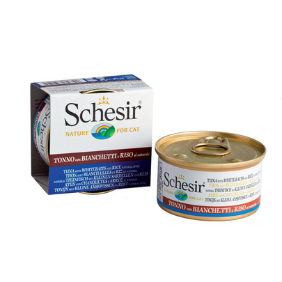 Meilleurs prix pour Boîte Chat - Schesir® Pâtée au Thon et Blanchailles - 85g