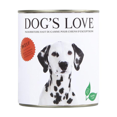 Comparer les prix de Boîte Naturelle Chien – Dog's Love Bœuf 800 gr