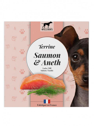 Comparer les prix de William’s Terrine chien Saumon et aneth - 80 gr