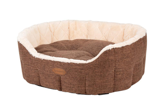 Meilleurs prix pour Couchage - Scruffs Corbeille ovale Woodlands Taille L Marron - Ø 75 cm