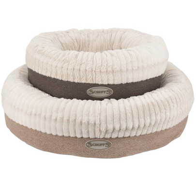 SCRUFFS-Couchage Chien – Scruffs Corbeille Ronde Ellen Beige – Taille XL