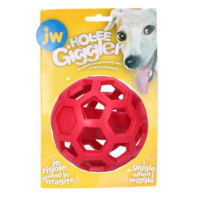 Meilleurs prix pour JW Hol-ee Giggler Jouet Chien Rouge - Ø 11 cm