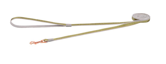 Comparer les prix de Laisse Chien - Rogz Twist Vert Gris et Rose  - 1,6 x 180 cm