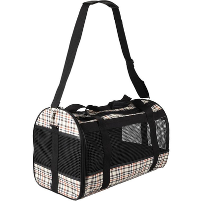 Comparer les prix de Transport - Flamingo Sac de transport Mayfair Taille S Marron et beige - 40 x 26 x 26