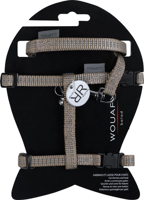 Comparer les prix de Harnais Chat – Wouapy Protect harnais + laisse taupe