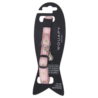 Comparer les prix de Collier Chat - Wouapy Collier nylon Star Rose - 32 x 1,2 cm