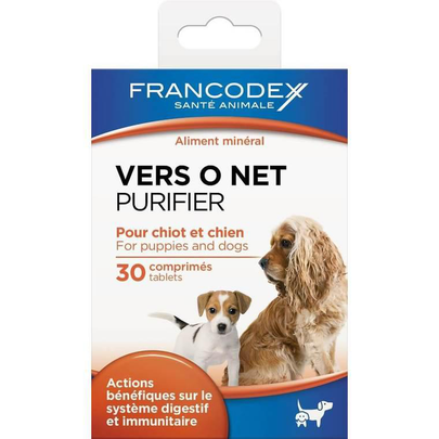 Comparer les prix de Soin Chien – Francodex Vers O Net comprimés – X30