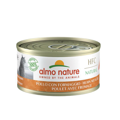 Comparer les prix de Boîte Chat – Almo Nature HFC Natural Poulet avec Fromage 70 gr