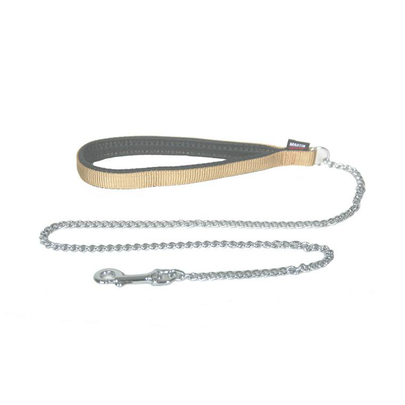Laisse Chien – Martin Sellier Laisse Chaîne beige – 2 x 100 cm