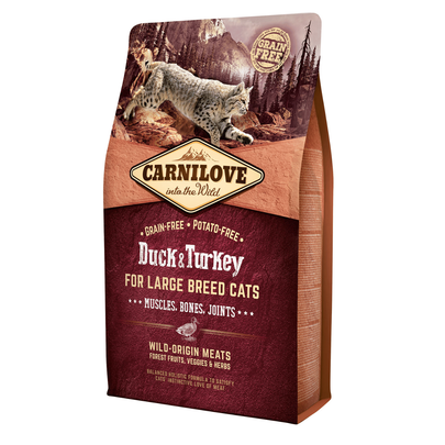 Meilleurs prix pour Croquettes Chat - Carnilove Cat Canard & Dinde - 2kg