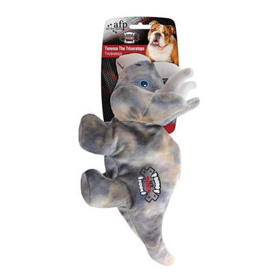 Comparer les prix de Jouet Chien - AFP Peluche Terence le Tricératops Taille M Vert et bleu - 23 x 13 x 11