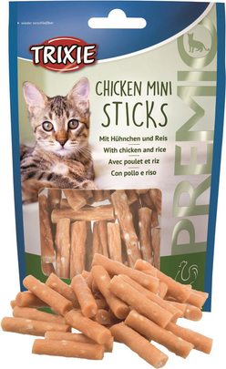 Comparer les prix de Trixie PREMIO Mini bâtonnets de poulet Friandises pour chats