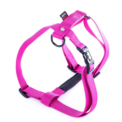 Harnais Confort rose pour chien - 2,5x70/90 cm