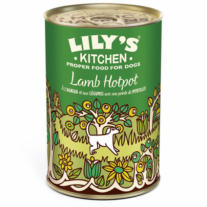 Comparer les prix de LILY'S KITCHEN-Lily's Kitchen Pâtée Chien Agneau Légumes Myrtille - 400 gr