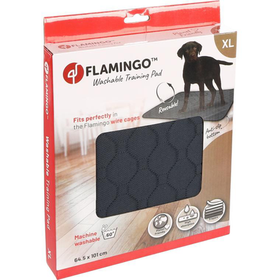 Comparer les prix de Éducation Chien - Flamingo Tapis d'entraînement lavable Patsy Taille XL Gris - 101 x