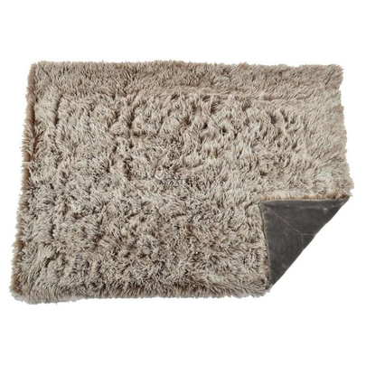 Comparer les prix de Couchage - Bobby Plaid poilu Gris - 100 x 70 cm