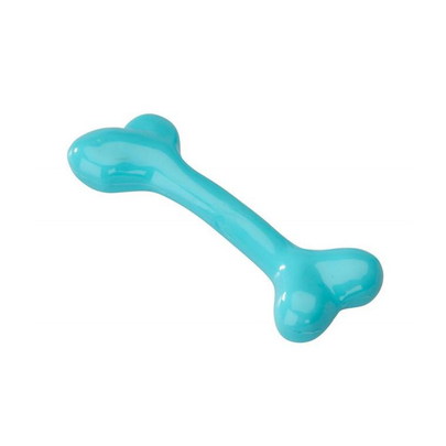 Meilleurs prix pour Jouets Chien - Rubber Bone avec un goût menthe coloris bleu – Taille L