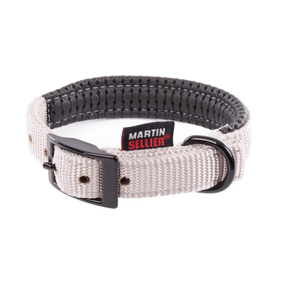 Comparer les prix de Collier droit Confort pour chien coloris gris - 2,5x65 cm