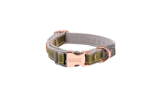 Comparer les prix de Collier Chien - Rogz Twist Vert Gris et Rose  - 16/22 cm